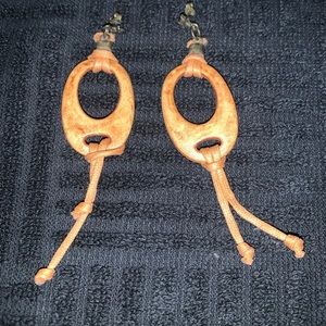 wooden earrings